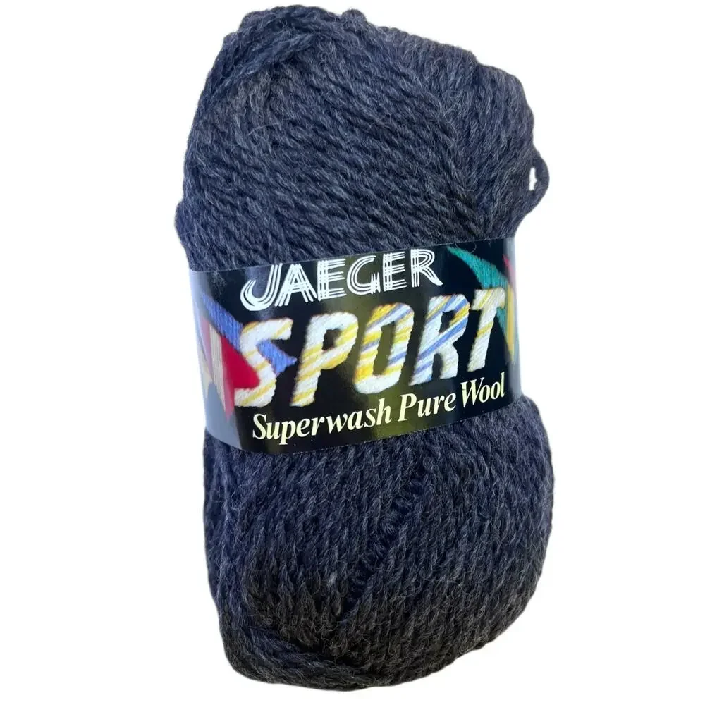 10 x Jaeger Sport Superwash Pure Wool 50g skeins | 217 Anthracite Grey, UK - Picture 8 of 8
